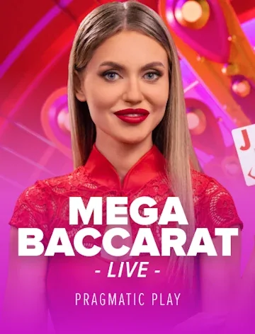 Pragmatic Play Live — Mega Baccarat, playable at Slots Charm Casino (RTP 98.94%)